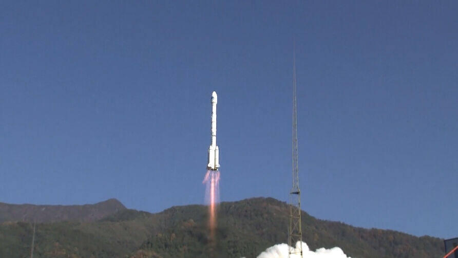 Long March 3A launching BeiDou navigation satellites