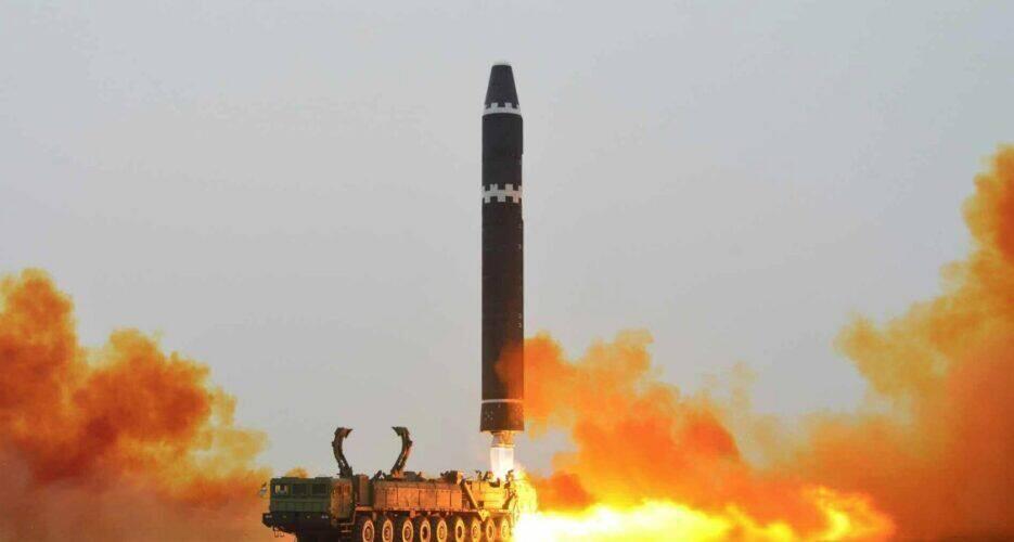 Hwasong-15 ICBM during a 2023 launch drill