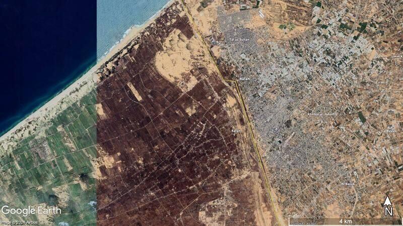 High-resolution satellite imagery of Gaza, restricted under Kyl–Bingaman
