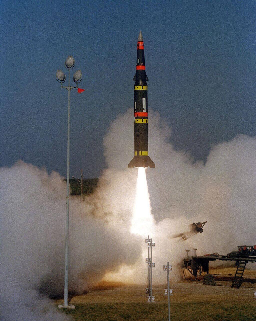 Pershing II ballistic missile, the kind of system MTCR was built to contain